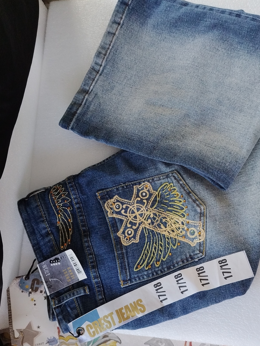 Women's Blue denim by Crest Jeans . 17/18